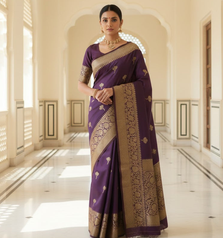 Chinon Silk Saree